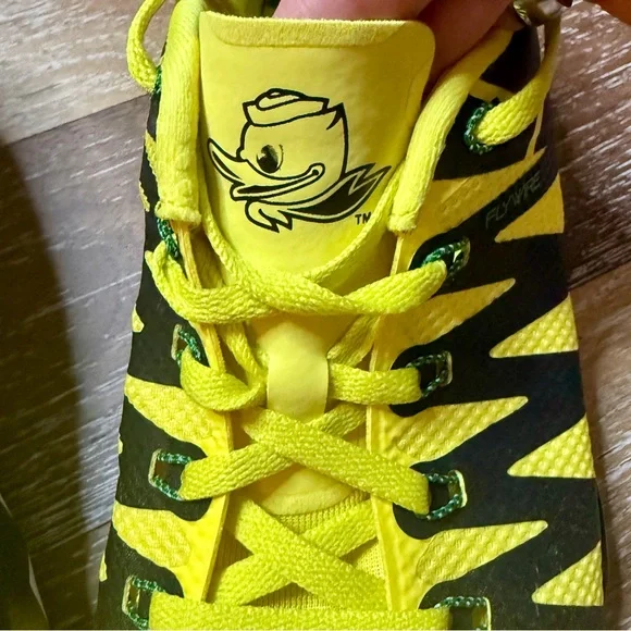 Nike Free Flywire Oregon Ducks Athletic Running Shoes Sneakers / Men’s Size 10.5 - Picture 3 of 10